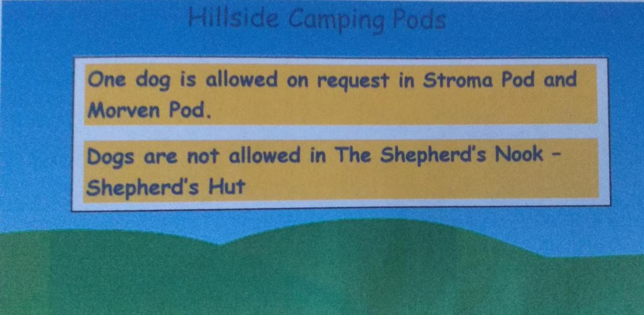 Hillside Camping Pods And Shepherd'S Hut Wick  Dış mekan fotoğraf